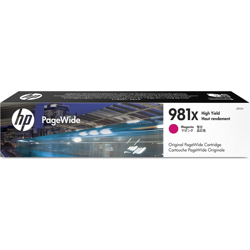 HP 981X High Yield Magenta Original PageWide Cartridge глава и патрон за мастиленоструен принтер 1 броя Оригинал Висок (XL) добив Пурпурен (L0R10A)