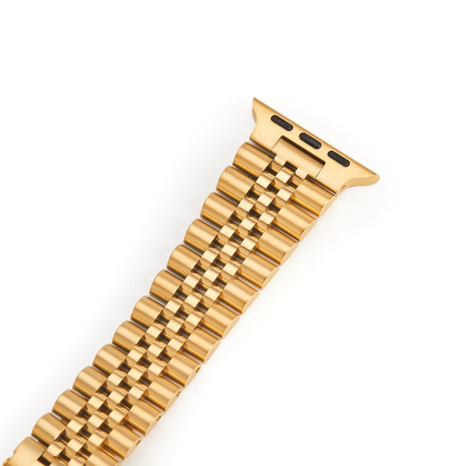 Stainless Steel Link Bracelet Band - The Perth in Gold Small - Compatible with Apple Watch Size 38mm to 41mm