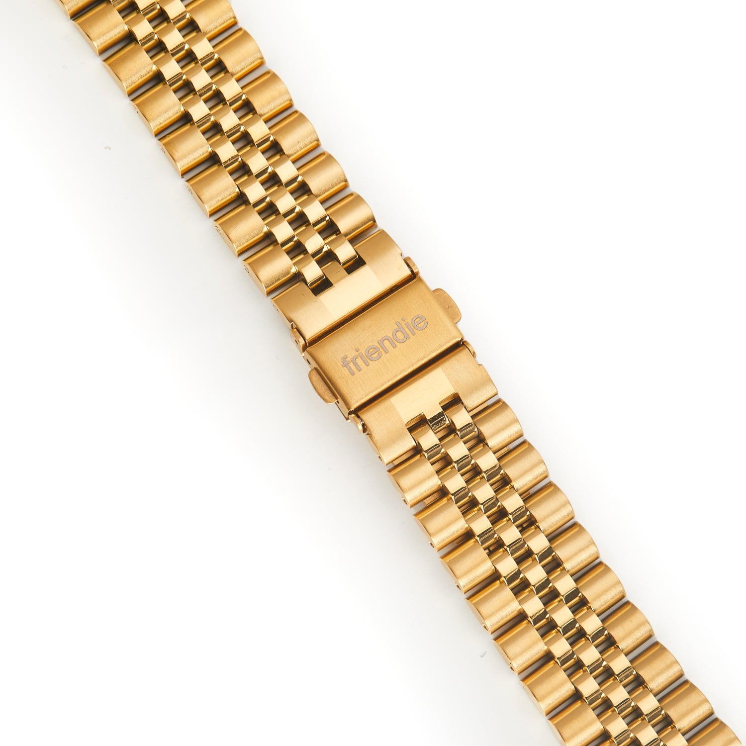 Stainless Steel Link Bracelet Band - The Perth in Gold Small - Compatible with Apple Watch Size 38mm to 41mm