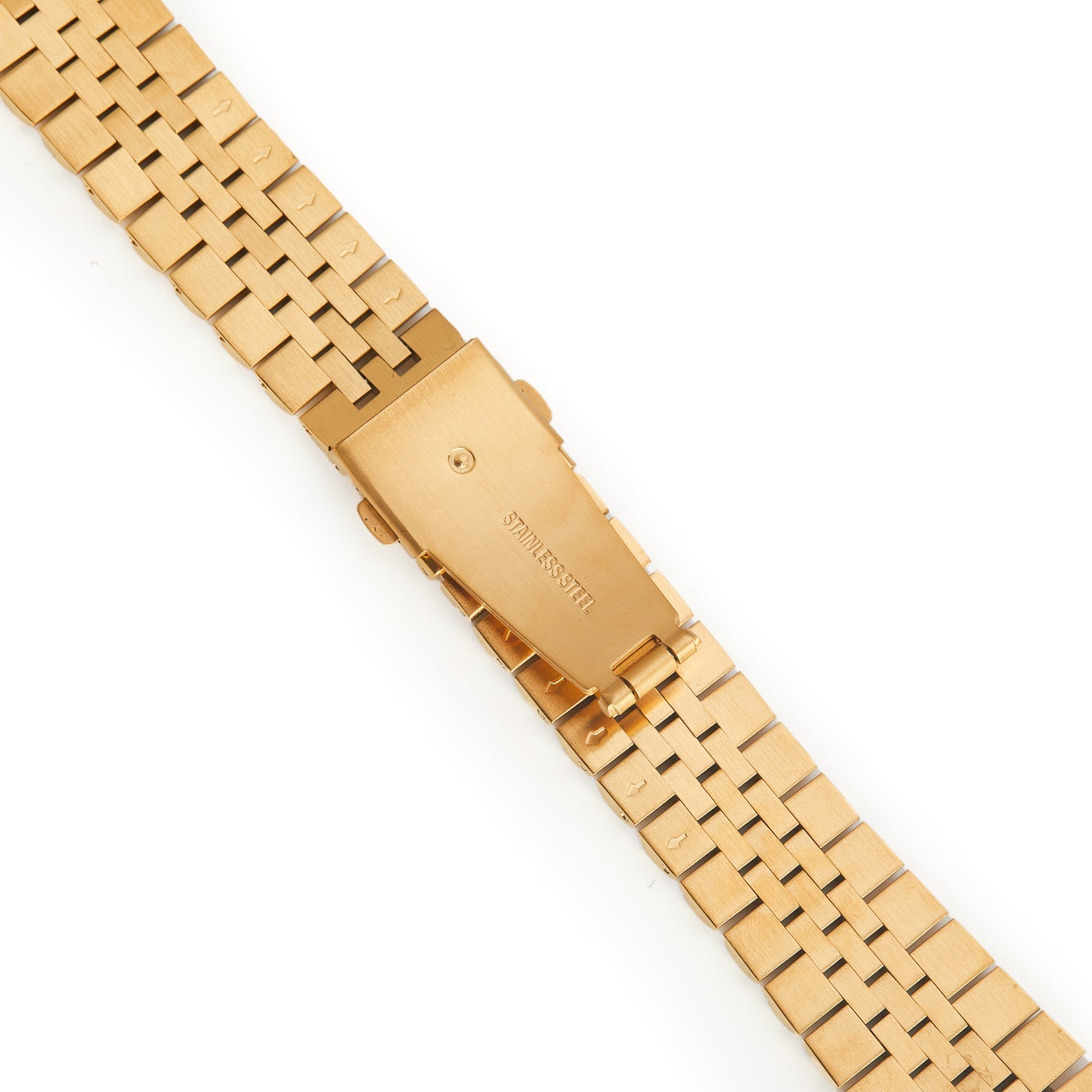 Stainless Steel Link Bracelet Band - The Perth in Gold Small - Compatible with Apple Watch Size 38mm to 41mm