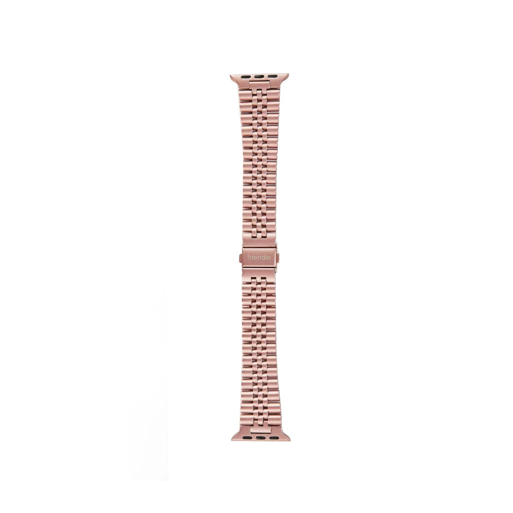 Stainless Steel Link Bracelet Band - The Perth in Rose Gold Small - Compatible with Apple Watch Size 38mm to 41mm